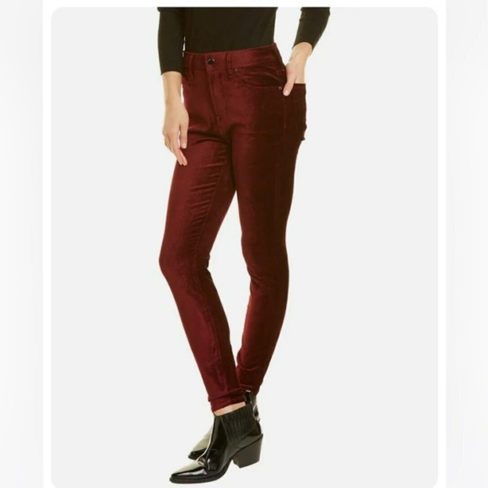 Fidelity Denim Luna Velveteen High Waisted Velvet Jeans Sz 31 in Vamp